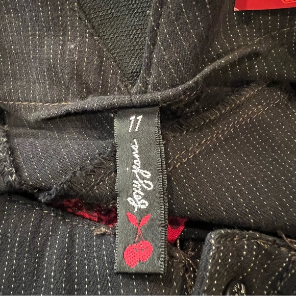 Foxy Jeans Y2K pinstripe high rise jeans size 11 - Picture 6 of 9